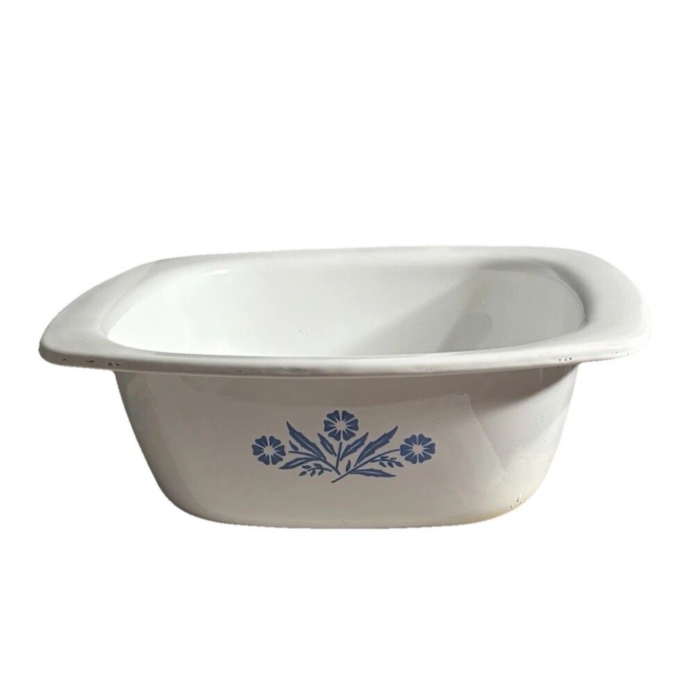 Vintage CorningWare Blue Cornflower 4 Qt Dutch Oven P-34-B Casserole Dish USA - Picture 5 of 8